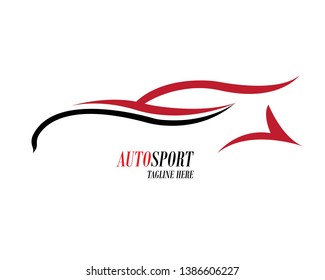 Speed auto car logo template - Vector
