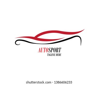Speed auto car logo template - Vector
