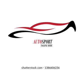 Speed auto car logo template - Vector
