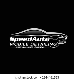 Speed Auto detailing logo design
