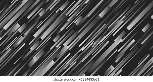 Speed background with diagonal lines. Black and white pattern for sports banner. Abstract dynamic pattern