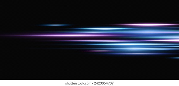 Speed ​​effect in the background. Motion light effect for banners.Different lines of light.