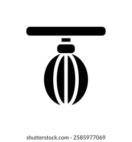 Speed Bag Glyph Icon. Speed Bag Icon