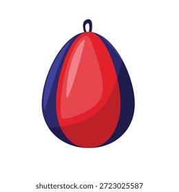 Ilustración vectorial del bolso de la velocidad, icono del bolso de la velocidad, bolso de entrenamiento del boxeo para la velocidad y la exactitud, icono del equipo del boxeo, arte del Clip del boxeo
