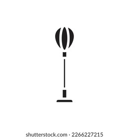 Speed Bal Bag Outline Icon Vector Illustration