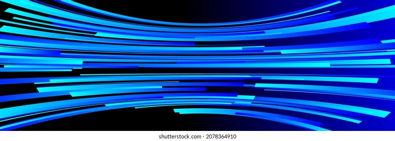 Speed banner with lines. Vector background with fast movement. Element of futuristic poster. Abstract digital backdrop