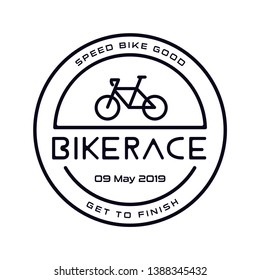 Speed Bike Log vector illustration design