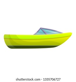 Speed boat icon. Cartoon of speed boat vector icon for web design isolated on white background