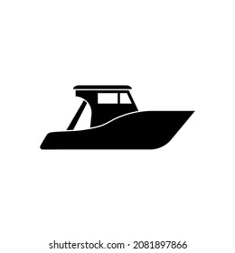 speed boat icon design template vector isolated illustration