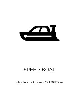 Speed boat icon. Speed boat symbol design from Nautical collection. Simple element vector illustration on white background.