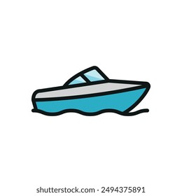 Speed boat icon vector design templates simple and modern concept