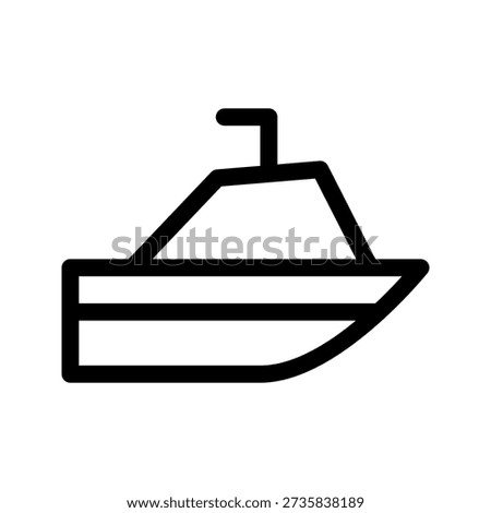 Speed Boat Icon Vector Symbol Design Illustration
