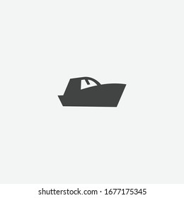 Speed boat isolated icon. simple element illustration from nautical concept icons.
