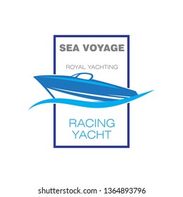 Speed boat logo