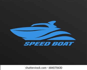 Speed boat logo.