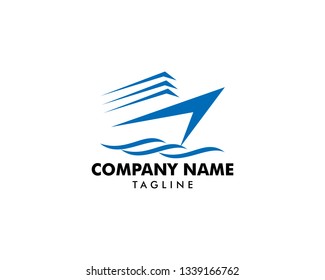 Speed Boat Logo Design Template Sea Stock Vector (Royalty Free ...