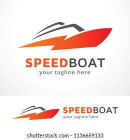 Speed Boat Logo Template Design, Symbol, Icon