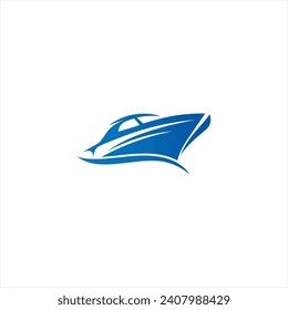 Logo für Schnellboot-Vektorgrafik. Vektorgrafik, geeignet für Ihre Design-Anforderungen, Logo, Illustration, Animation,