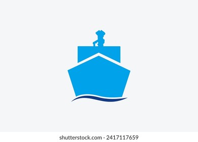 Speed boat logo vector. illustration vector, suitable for your design need, logo, illustration, animation, etc.