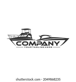 speed boat passenger ship logo