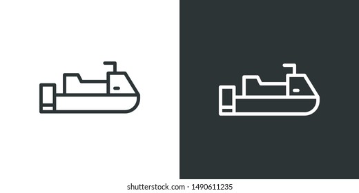 Speed Boat Sign Icon Vector