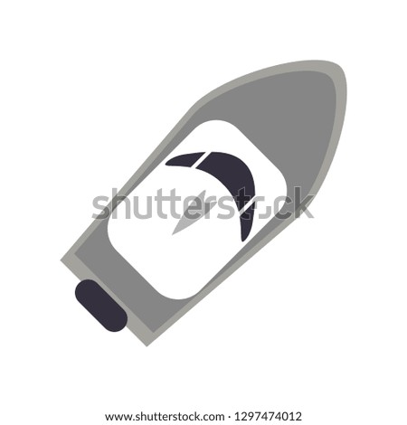 Speed boat symbol