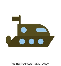 Speed Boat Vector Flat Icon For Personal And Commercial Use.
