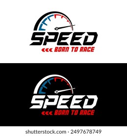 Speed born to race logo design for logo, banner, tshirt, sticker, community and more