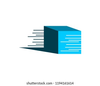 Speed Box Icon Logo Design Element