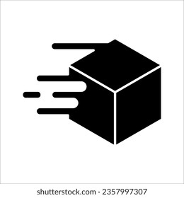 Speed Box Icon Logo Design Element vector illustration on white background