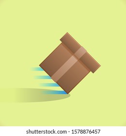 speed box package icon, box package vector isolated design.