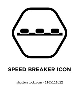 Speed Breaker Sign icon vector isolated on white background, Speed Breaker Sign transparent sign