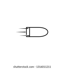 speed bullet icon. Element of speed for mobile concept and web apps illustration. Thin line icon for website design and development, app development. Premium icon