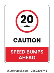 Speed Bump Ahead Warning Sign