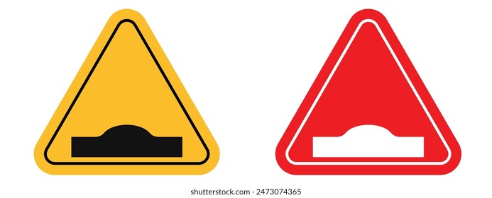 Speed Bump Alert Sign Enhance Road Safety with Speed Ramp Warnings