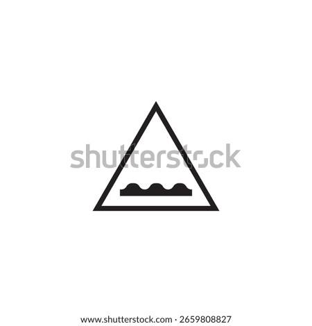 speed bump icon illustration element design