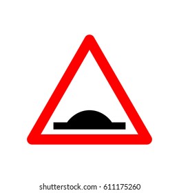 Speed Bump Sign.