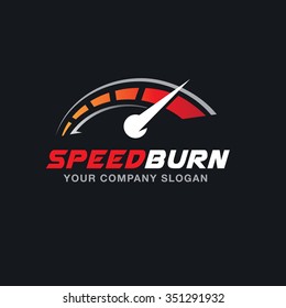 Speed Burn Automotive Logo Template