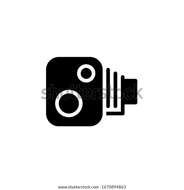 speed camera vector icon design on white background\
Perfect for traffic sign