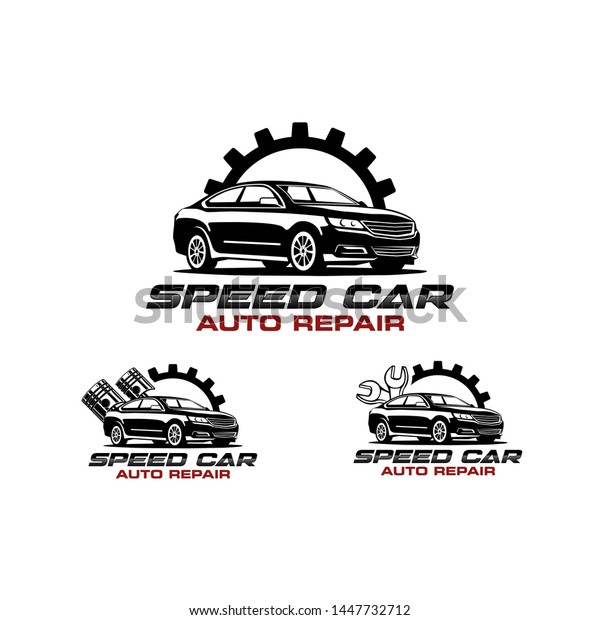 Speed car auto repair logo\
vector