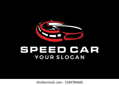 Speed Car Logo, Auto mobile , Car way logo Design