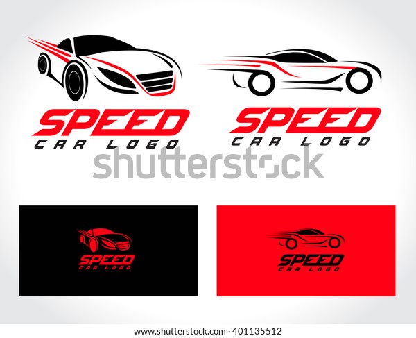 Speed Car Logo Design. Creative Sport Car Icon\
Vector. Car shape design\
logo