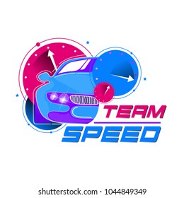 Speed Car Logo Event. EPS 10