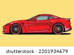 speed car side view illustration vector design