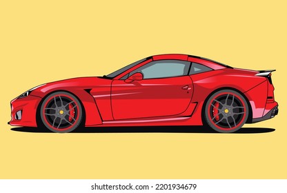 speed car side view illustration vector design