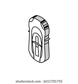 speed car top view isometric icon vector. speed car top view sign. isolated symbol illustration