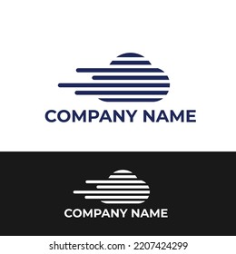 Speed cloud logo design for company