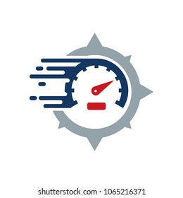 Speed Compass Logo Icon Design