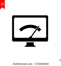 speed computer icon, speed vector