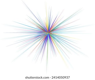 SPEED CONCEPT. Modern explosion abstract symbology illustration